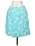 Express 100% Acetate Tropical Teal Blue Casual Skirt Size 3 - 4 - photo 1