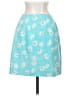 Express 100% Acetate Tropical Teal Blue Casual Skirt Size 3 - 4 - photo 2