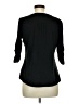 Soho 100% Cotton Black 3/4 Sleeve Button-Down Shirt Size M - photo 2