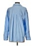 Zara 100% Cotton Color Block Blue Long Sleeve Button-Down Shirt Size S - photo 2