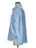 Zara 100% Cotton Color Block Blue Long Sleeve Button-Down Shirt Size S - photo 5