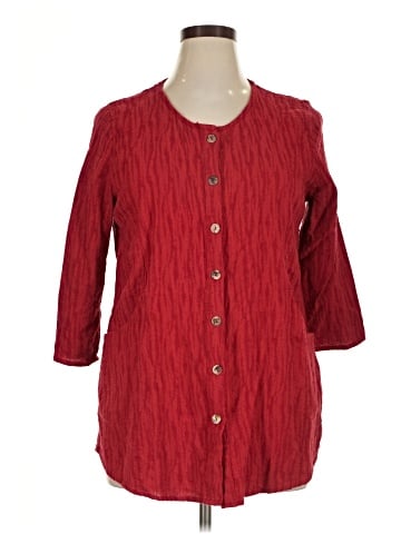 Soft Surroundings 3/4 Sleeve Button-Down Shirt (view 1)