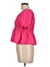 Illa Illa 100% Polyester Pink Short Sleeve Blouse Size L - photo 5
