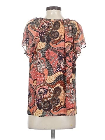 A.L.C. Short Sleeve Silk Top (view 2)
