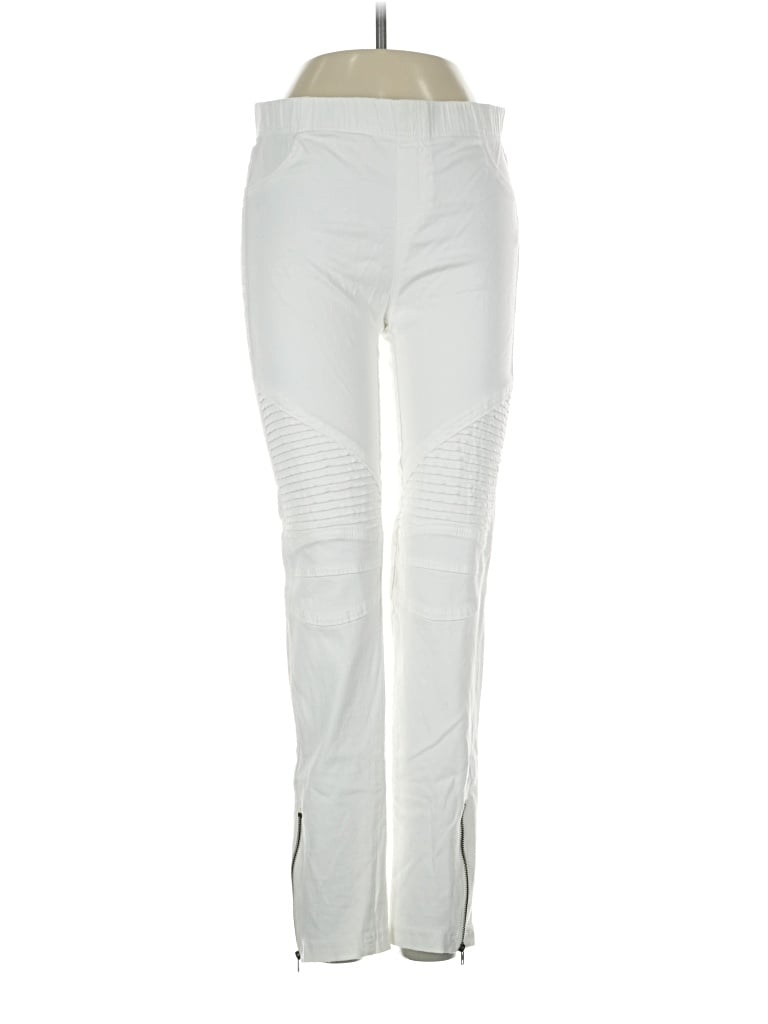 Pre-owned Beulah Style Jeggings In Ivory