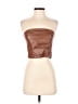 Do & Be 100% Polyester Brown Sleeveless Top Size S - photo 1