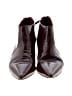 Nine West 100% Leather Burgundy Ankle Boots Size 8 1/2 - photo 2