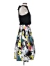 Warehouse 100% Polyester Floral Black Cocktail Dress Size UK 8 / US 4 - photo 4