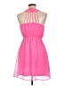 No Boundaries 100% Polyester Solid Pink Casual Dress Size L - photo 2