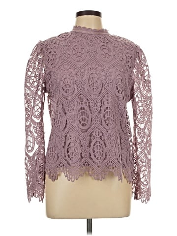 Ultra Pink Long Sleeve Blouse (view 1)