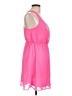 No Boundaries 100% Polyester Solid Pink Casual Dress Size L - photo 4