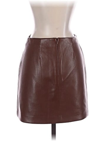 Sunday Best Faux Leather Skirt (view 2)