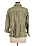 Assorted Brands Stripes Green 3/4 Sleeve Button-Down Shirt Size M - photo 2