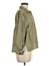 Assorted Brands Stripes Green 3/4 Sleeve Button-Down Shirt Size M - photo 4