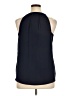 C&E Lifestyle 100% Polyester Blue Sleeveless Blouse Size XL - photo 2