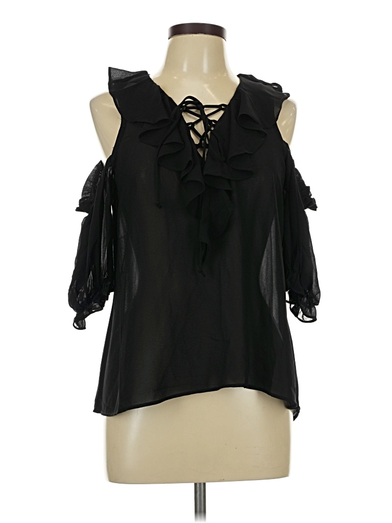 Pre-owned Assorted Brands Sleeveless Blouse In Black