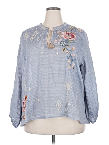 Johnny Was 3/4 Sleeve Blouse (view 1)