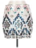 Express Graphic Silver White Casual Skirt Size S - photo 1