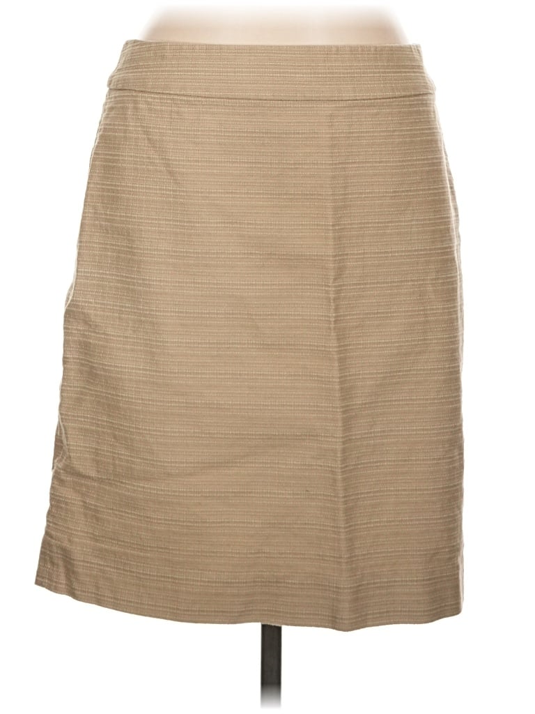 Pre-owned J.crew Factory Store Formal Skirt In Tan