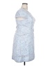 Eliza J 100% Polyester Tweed Blue Cocktail Dress Size 18 - photo 4