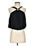 Free People 100% Polyester Black Sleeveless Blouse Size S - photo 1