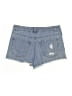 Forever 21 100% Cotton Stripes Blue Denim Shorts Size 28 waist - photo 2