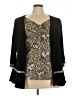 Avenue Black 3/4 Sleeve Blouse Size 22 Plus - photo 1
