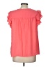 Vince Camuto 100% Polyester Pink Short Sleeve Blouse Size L - photo 2