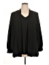 New Directions 100% Polyester Black Long Sleeve Blouse Size XL - photo 1
