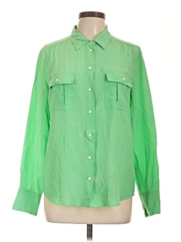 J.Crew Long Sleeve Silk Top (view 1)