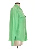 J.Crew 100% Silk Green Long Sleeve Silk Top Size 10 - photo 4