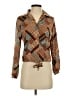 Unbranded 100% Polyester Brown Long Sleeve Blouse Size S - photo 1