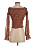 Lucy Paris 100% Polyester Brown Long Sleeve Blouse Size S - photo 2