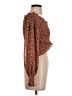 Lucy Paris 100% Polyester Brown Long Sleeve Blouse Size S - photo 4