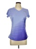 Nike 100% Recycled Polyester Blue Short Sleeve Top Size L - photo 1