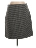 Club Monaco Houndstooth Black Wool Skirt Size 2 - photo 1