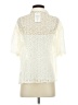 Cupshe 100% Polyester Ivory Short Sleeve Blouse Size S - photo 2