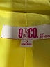 9&Co. 100% Polyester Yellow Blazer Size 2 - photo 6