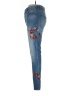 Express Floral Blue Jeans Size 10R - photo 5