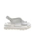 J/Slides White Sandals Size 9 1/2 - photo 1