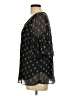 World Market 100% Polyester Black 3/4 Sleeve Blouse Size L - photo 5