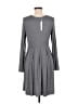 Unbranded Solid Gray Casual Dress Size M - photo 2