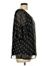 World Market 100% Polyester Black 3/4 Sleeve Blouse Size L - photo 4