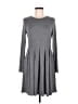 Unbranded Solid Gray Casual Dress Size M - photo 1