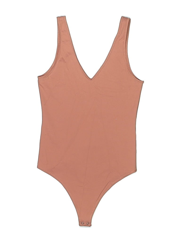 Pre-owned Abercrombie & Fitch Bodysuit In Tan