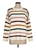 SO 100% Acrylic Stripes Ivory Pullover Sweater Size L - photo 1