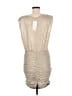 Ramy Brook Metallic Tan Cocktail Dress Size M - photo 2