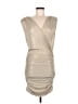 Ramy Brook Metallic Tan Cocktail Dress Size M - photo 1