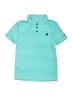 Hurley 100% Polyester Teal Short Sleeve Polo Size 8 - 10 - photo 1