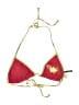 DC Comics Red Swimsuit Top Size M - photo 1